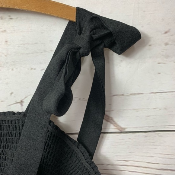 Shein Tied Shoulder Shirred Crop Top - Picture 3 of 6